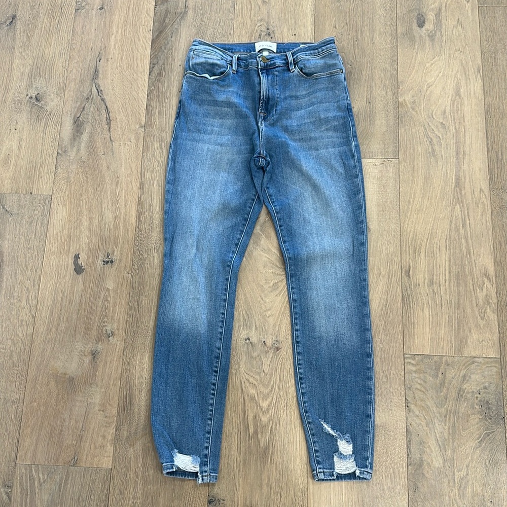 FRAME le high skinny